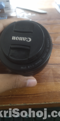 Canon 50mm 1.8 STM prime lens.